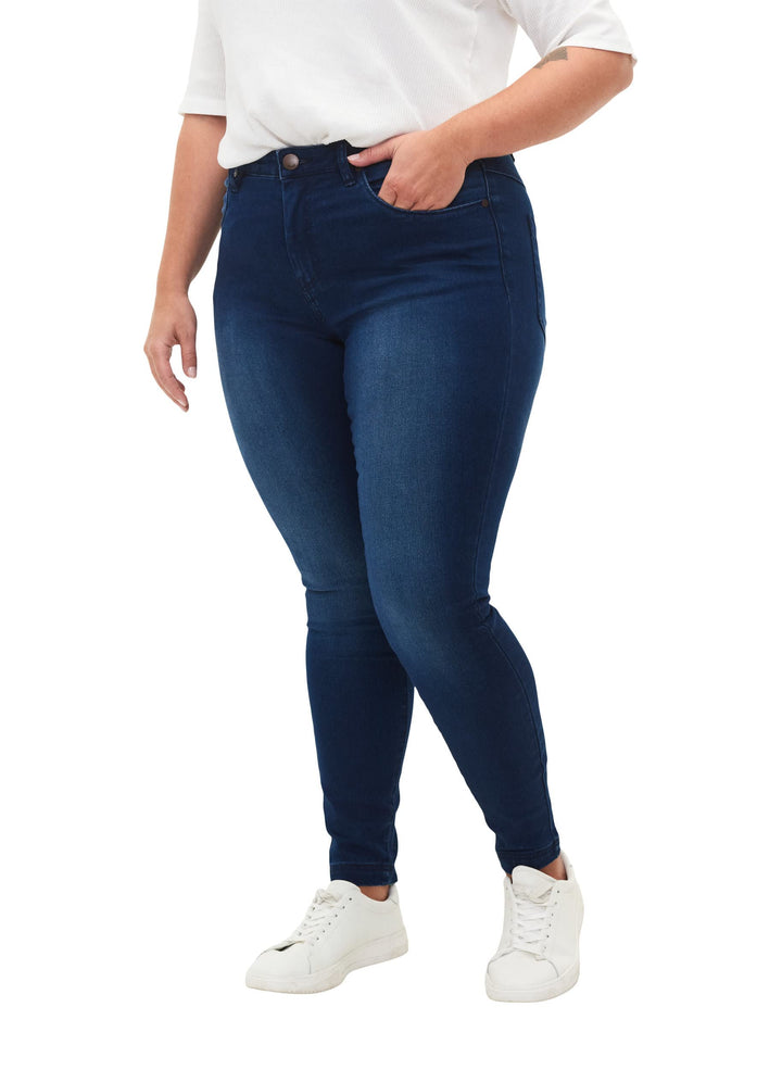 Zizzi Amy Skinny Jeans Damen Grosse Grössen - High Waist - Slim Fit - Bequeme Hose aus Baumwollmisch