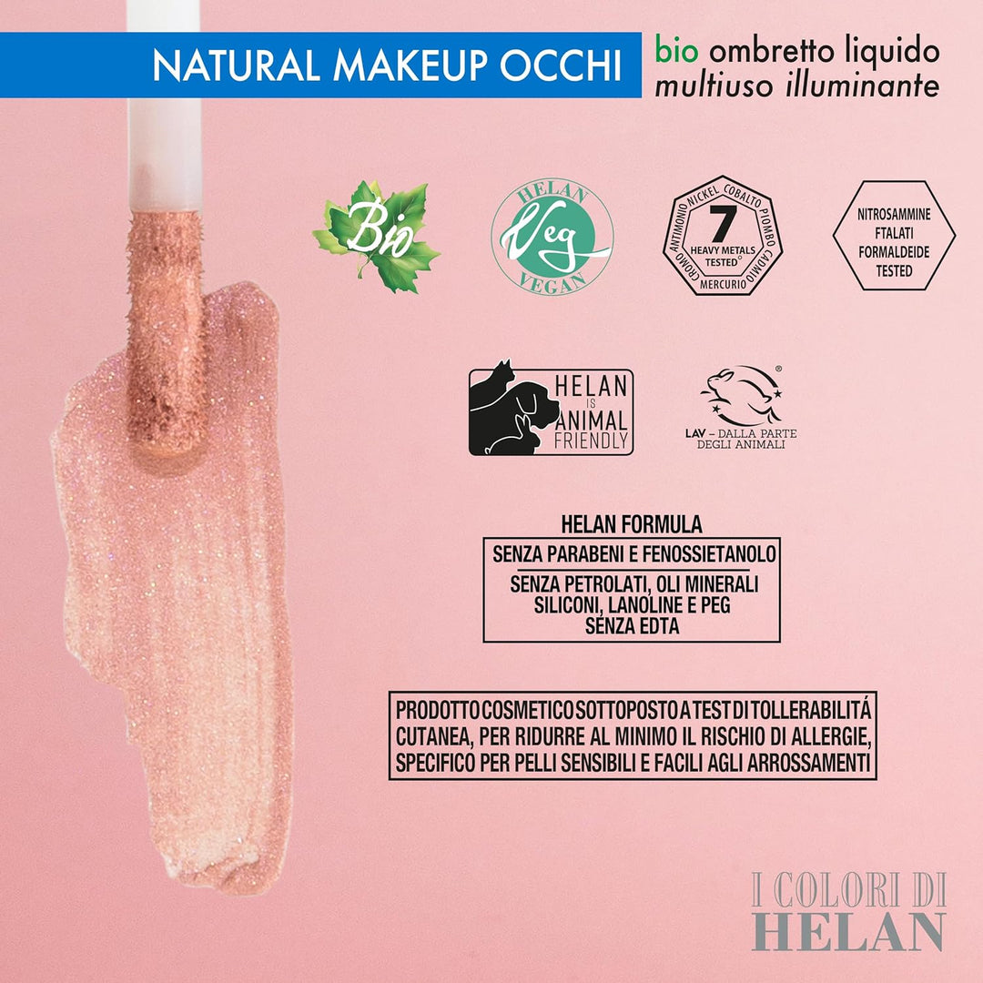 Helan I Colori di Helan – Mehrzweck-Lidschatten mit leuchtendem Effekt, ideal als flüssiges Rouge, G