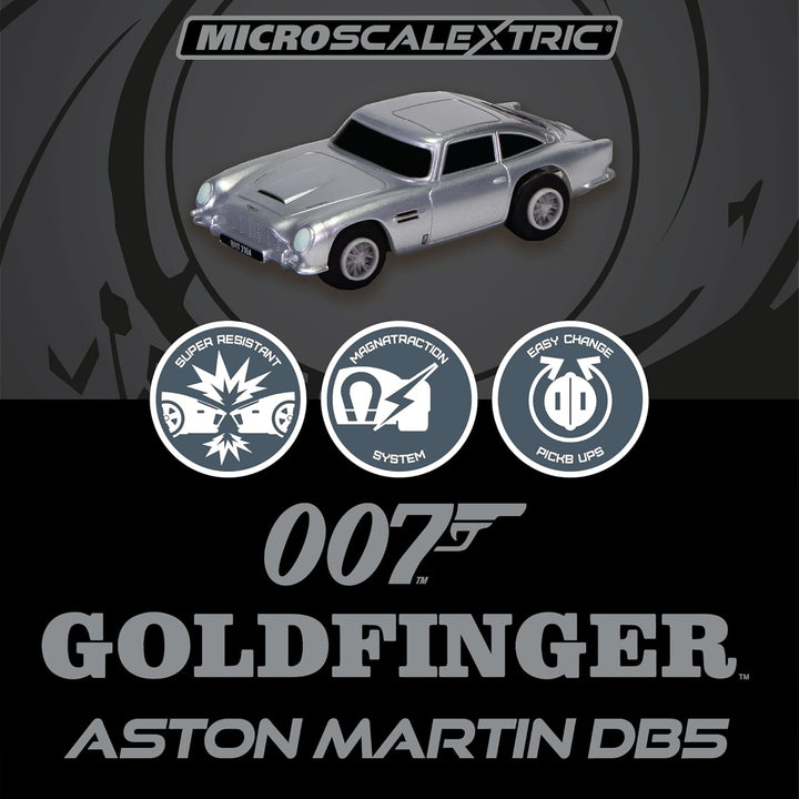 Scalextric Micro Cars – James Bond DB5 Goldfinger – Spielzeug-Schlitzauto zur Verwendung mit Micro R