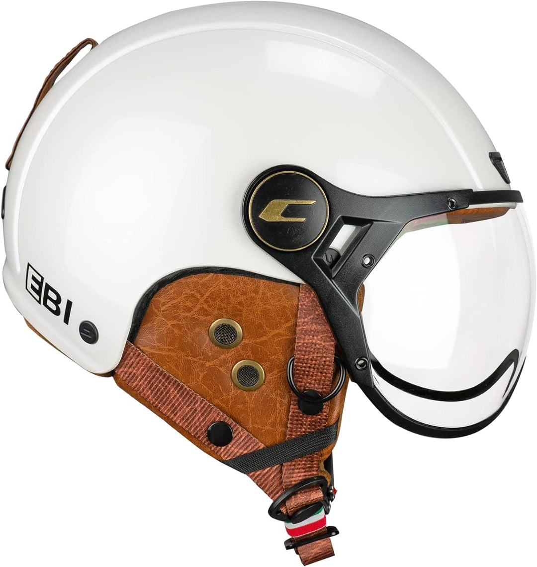 CGM Unisex – Erwachsene EBI skihelm, Perlweiss, XL (60cm)