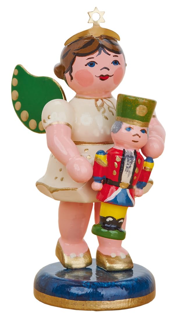 Hubrig Engel mit Nussknacker - 6,5 cm