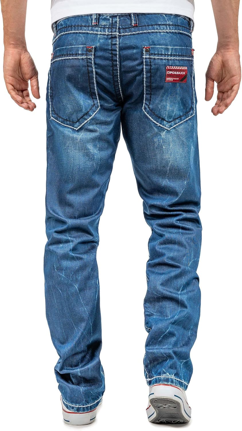 Cipo & Baxx Herren Jeans besonders modische Designs, 30W / 32L