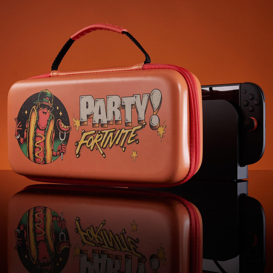 Numskull Offizielles Fortnite-Trageetui für Switch und Switch 2 – Party Edition – Platz für 10 Spiel