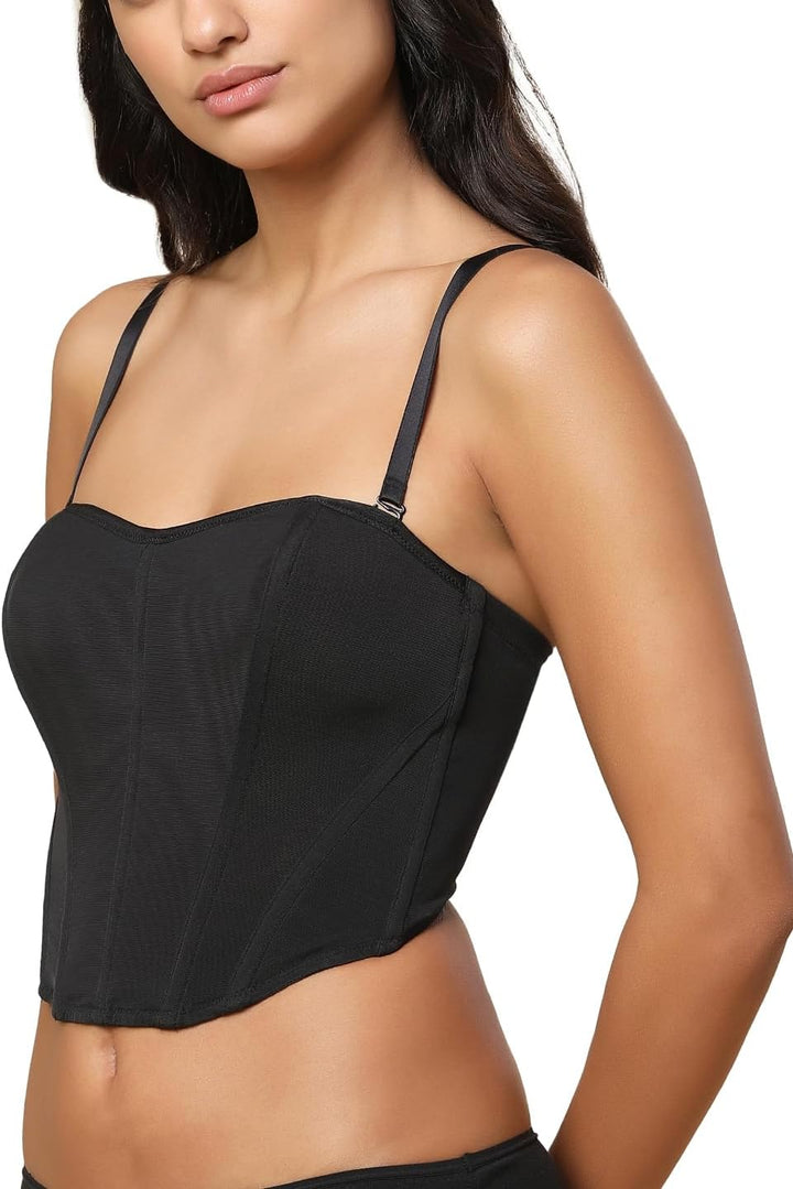 Triumph Damen Signature Sheer Corset Bra XL Schwarz, XL Schwarz