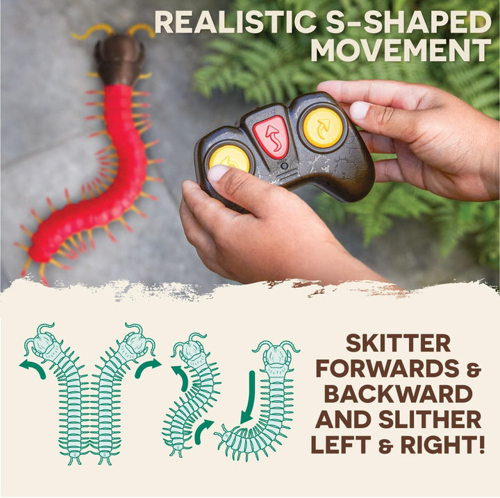 Terra by Battat – Remote Control Toy – RC Centipede – LED Eyes & Remote – Batteries Included – 6 Yea