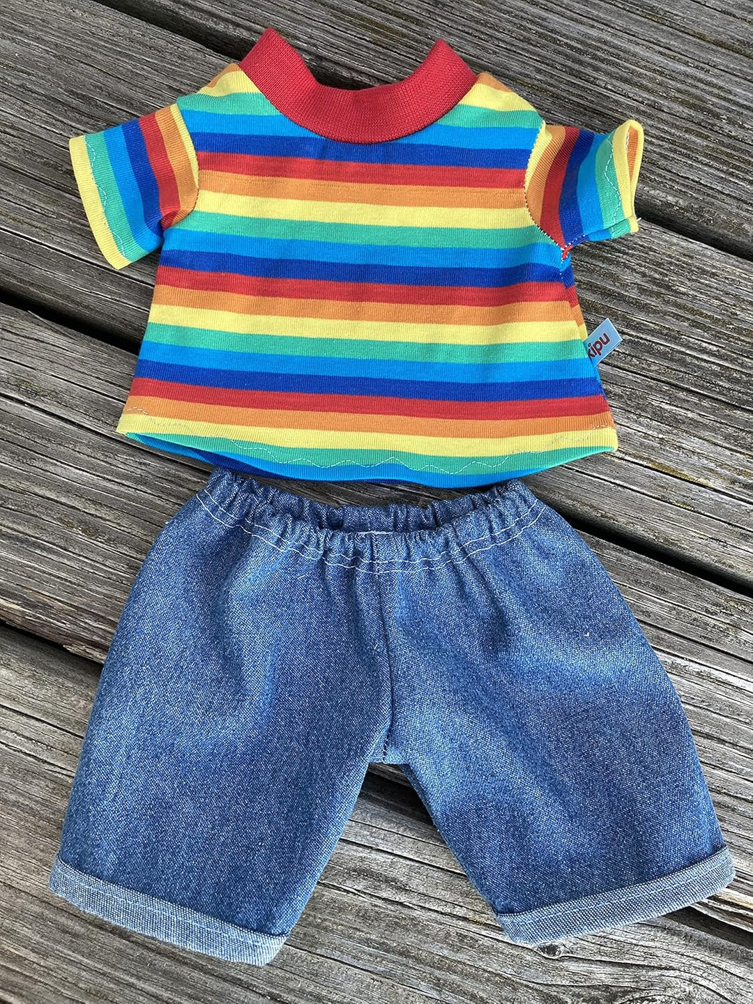 Kleidung handmade Shirt oder Kapuzenshirt + Jeans für Bären Teddy Gr. 22 cm/oder 35 cm Bekleidung Pu