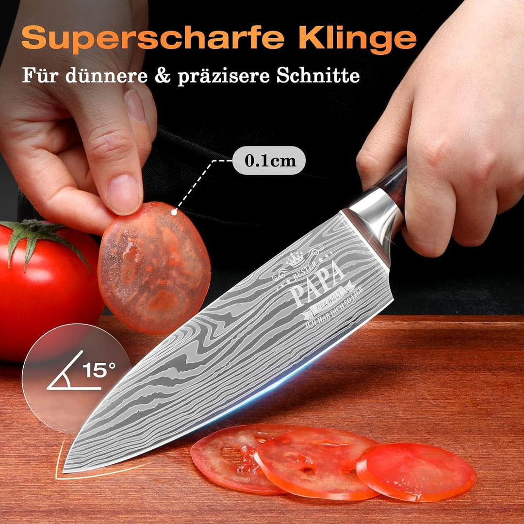 Chipate Vatertagsgeschenk für Papa, Küchenmesser Papa Geschenk, Geschenk Vatertag, Geschenke für Pap