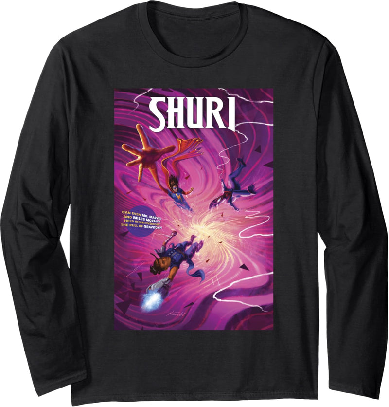 Marvel Shuri Comic Cover Langarmshirt