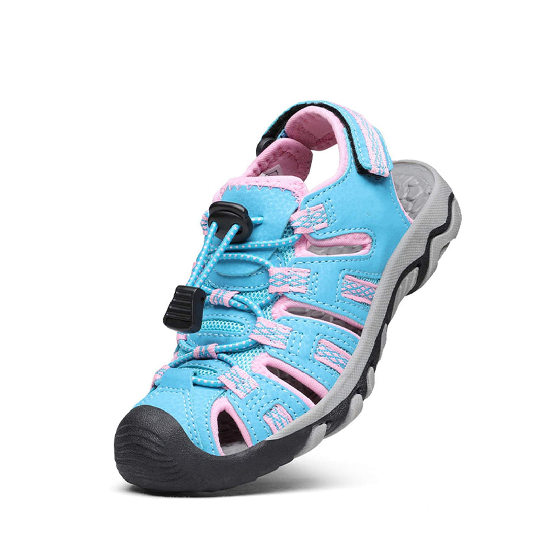 DREAM PAIRS Unisex Kinder 160912-k Sportsandalen 28.5 EU Baby Blau Rosa, 28.5 EU Baby Blau Rosa