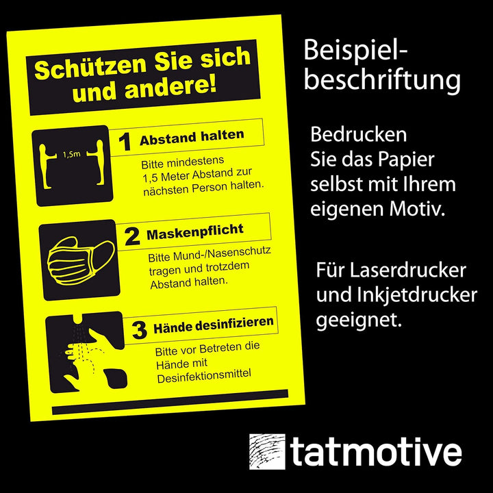 Neonpapier Extrem Grell NEON Gelb 1000 Blatt DIN A4, 80 g/qm Briefpapier, Leuchtpapier Party Deko Ba