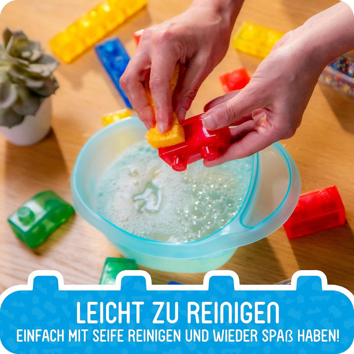 Jelly Blox - My Pets and Me Set, Mein Haustier und ich Set, 20 weiche Spielblöcke, Konstruktionsspie
