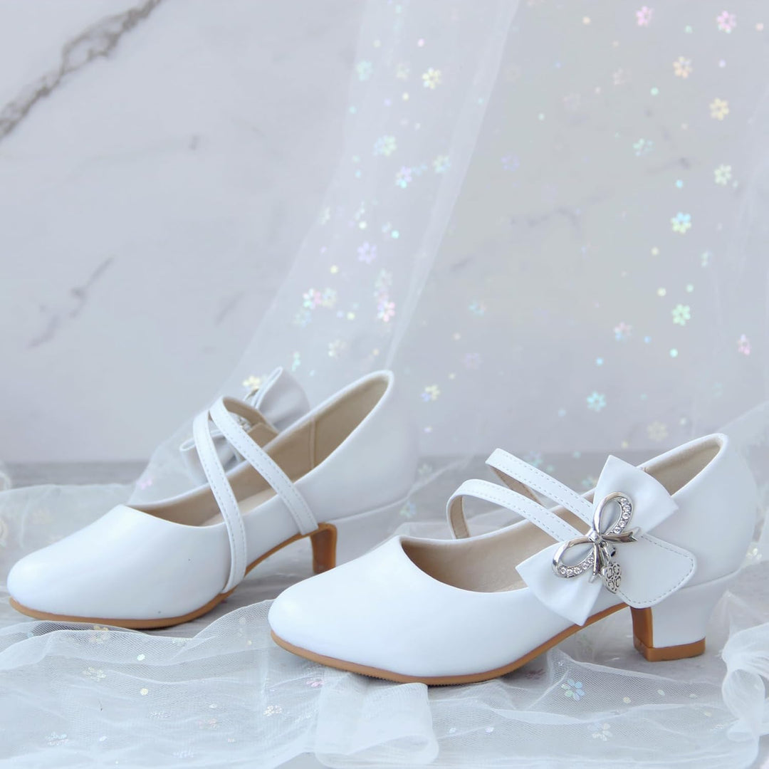 EIGHT KM EKM7018 Mädchen High Heel Kleid Schuhe Mary Jane Prinzessin Hochzeit Pumps Schuhe Glänzend