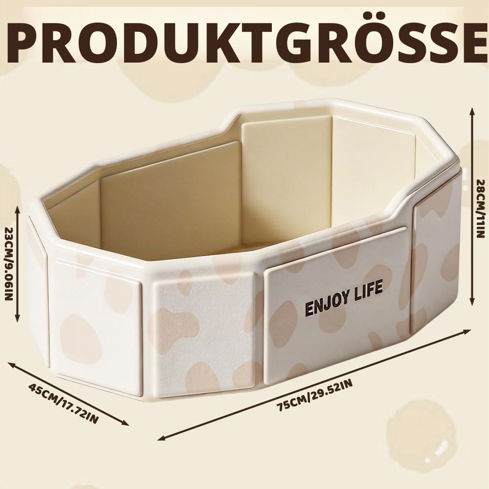 Faltbare Badewanne für Kinder,Grosse Kleinkindbadewanne, Tragbare Badewanne mit Ablassventil Platzsp