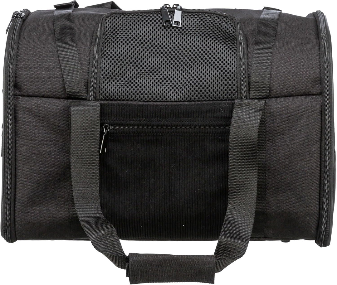 Trixie 2882 Rucksack Connor, 42 × 29 × 21 cm, schwarz/grau, schwarz/grau