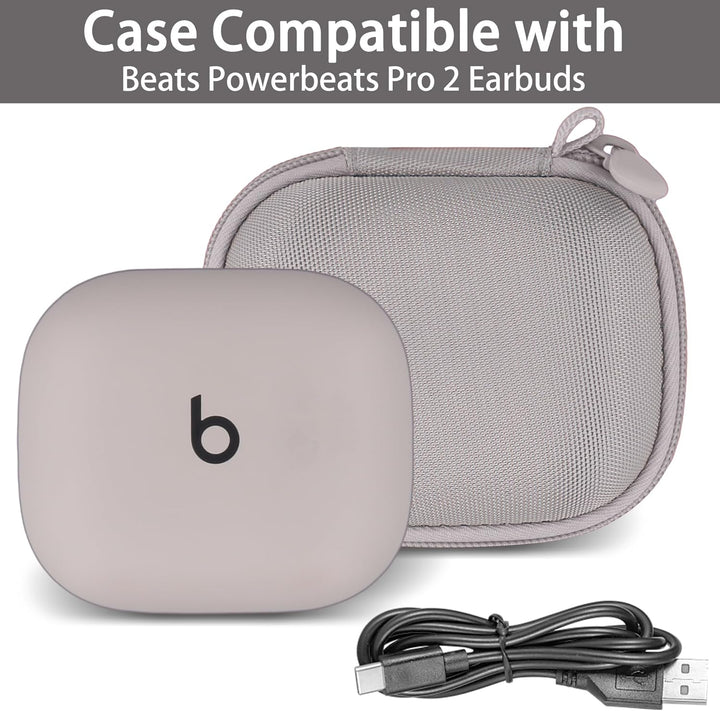 co2CREA Hart Reise Schutz Hülle Etui Tasche für Beats Powerbeats Pro 2 Kabellose In-Ear Kopfhörer mi