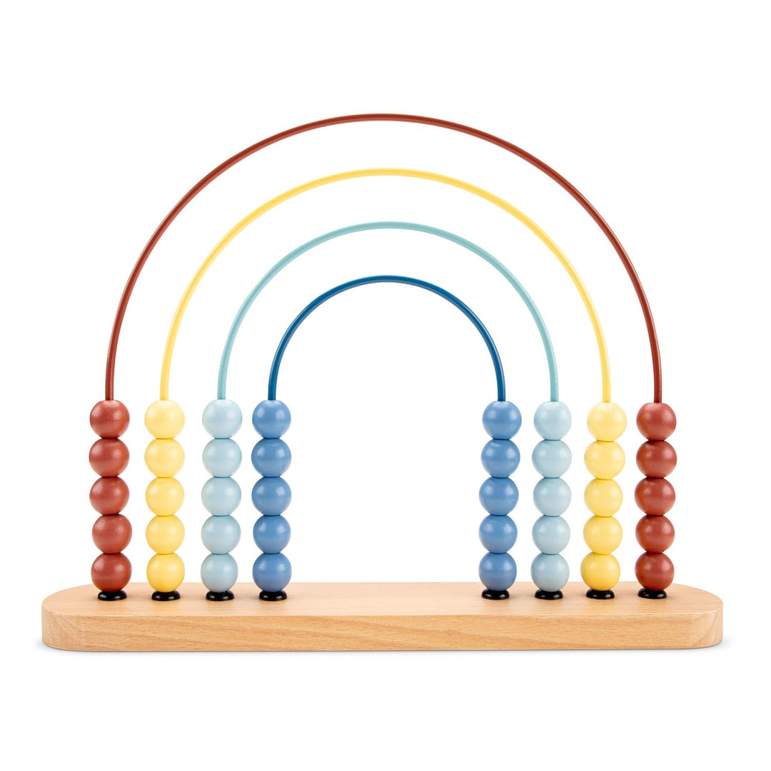 Woet® Holz Abakus Kinder, Regenbogen Zählrahmen, Montessori Rechnen Lernen, Vorschule Zahlenverständ