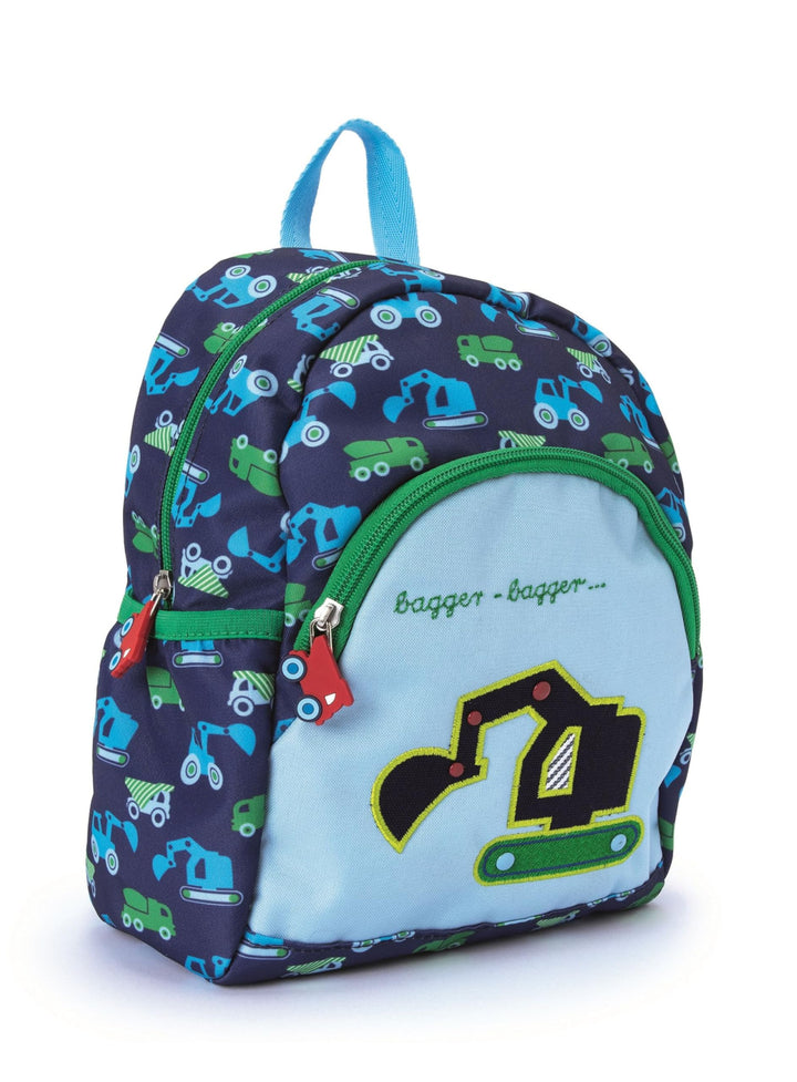 Familando Kinder Rucksack Die Spiegelburg BAGGER für Kinder ab 2 Jahren; ergonomisch, stabil &amp; leich