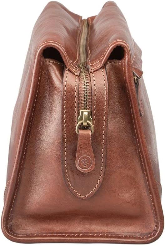 Maxwell Scott - Herren Luxus Leder grosse Kulturtasche Dopp Kit - Handgefertigt aus italienischen Vo