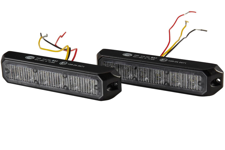 HELLA - LED-Blitz-Kennleuchte - BST - 12/24V - blau - Schraubanschluss/Anbau - Kabel: 150mm - Stecke