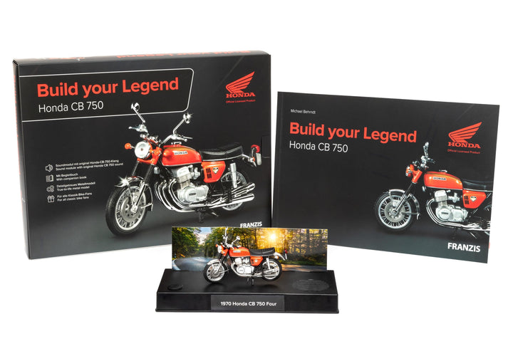 FRANZIS 67215 CB 750 Modellbausatz, Honda Modell, Rot