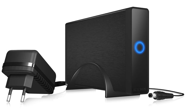 ICY BOX Externes 3,5 Zoll Gehäuse für Festplatten, USB-C 3.1 Anschluss (Gen 2, 10 Gbit/s), Standfuss