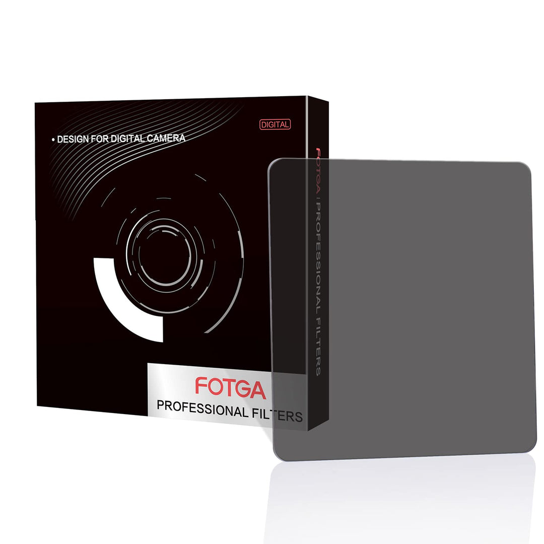 FOTGA 100x100mm Rechteckfilter ND4 Graufilter Square Neutral Dichte MC ND Filter, 2-Stop ND0.6 Quadr