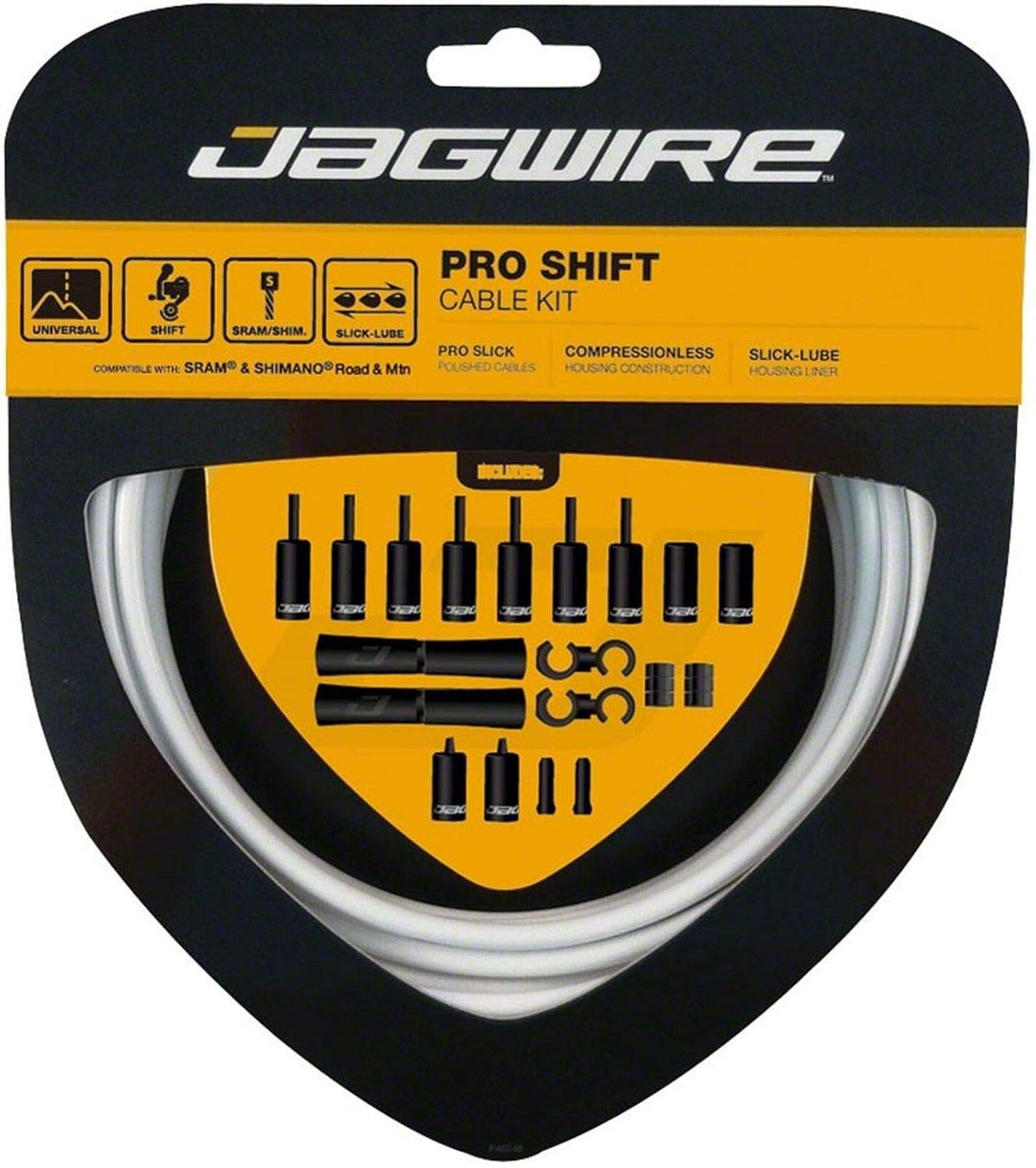 Jagwire Schaltzugset Road and Mountain Pro Weiss, Weiss