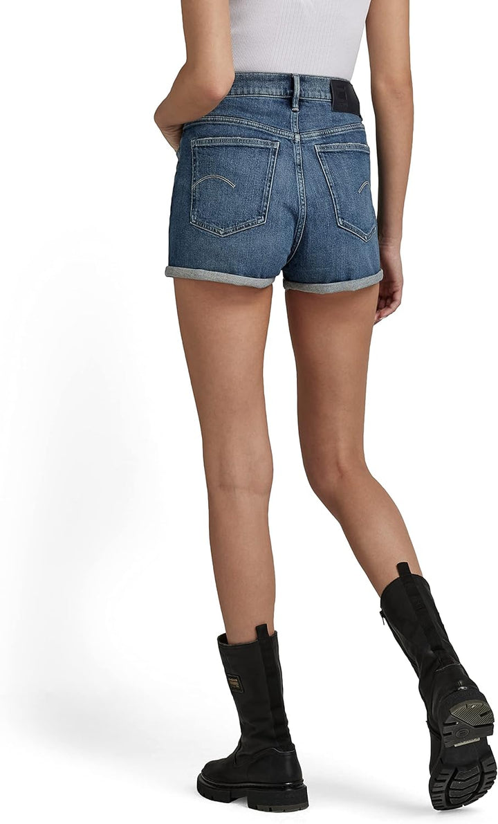 G-STAR RAW Damen Tedie Denim Shorts, Blau (Faded Santorini D21001-c911-c767)