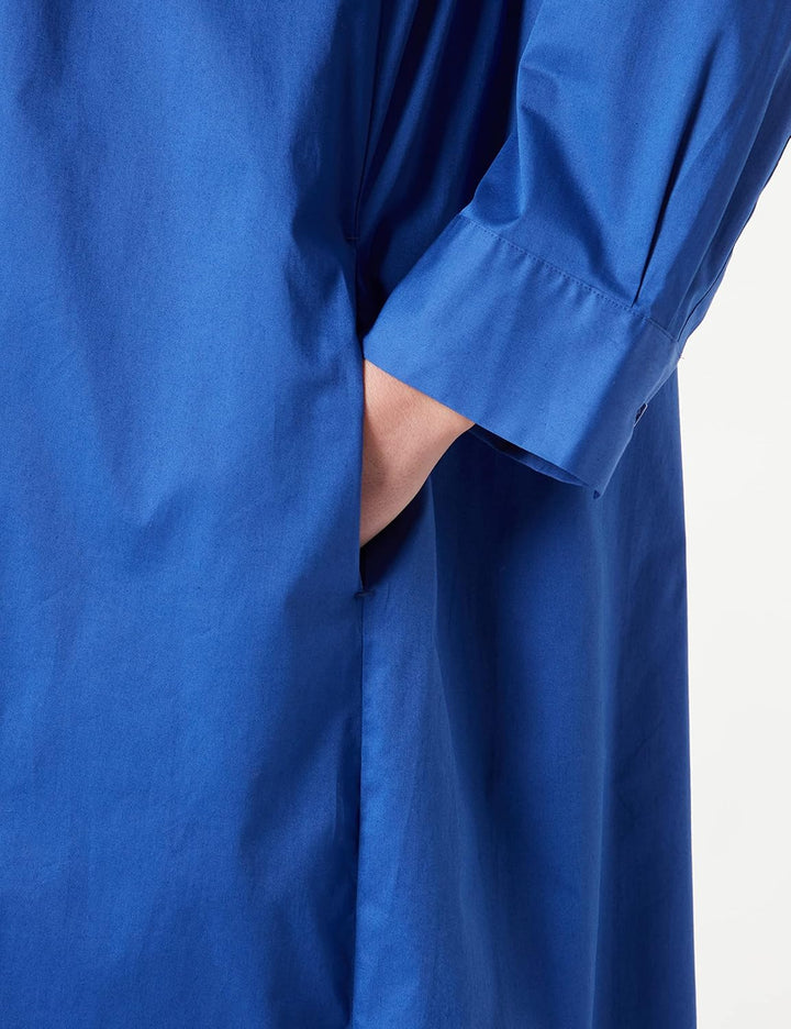 Seidensticker Damen Regular Fit Blusenkleid Langarm Kleid 34 Blau, 34 Blau