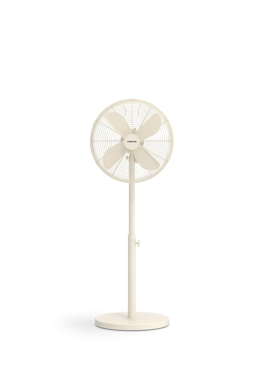 CREATE / AIR STAND EASY/Oszillierender Standventilator Cremweiss / 50W, höhenverstellbar und regulie