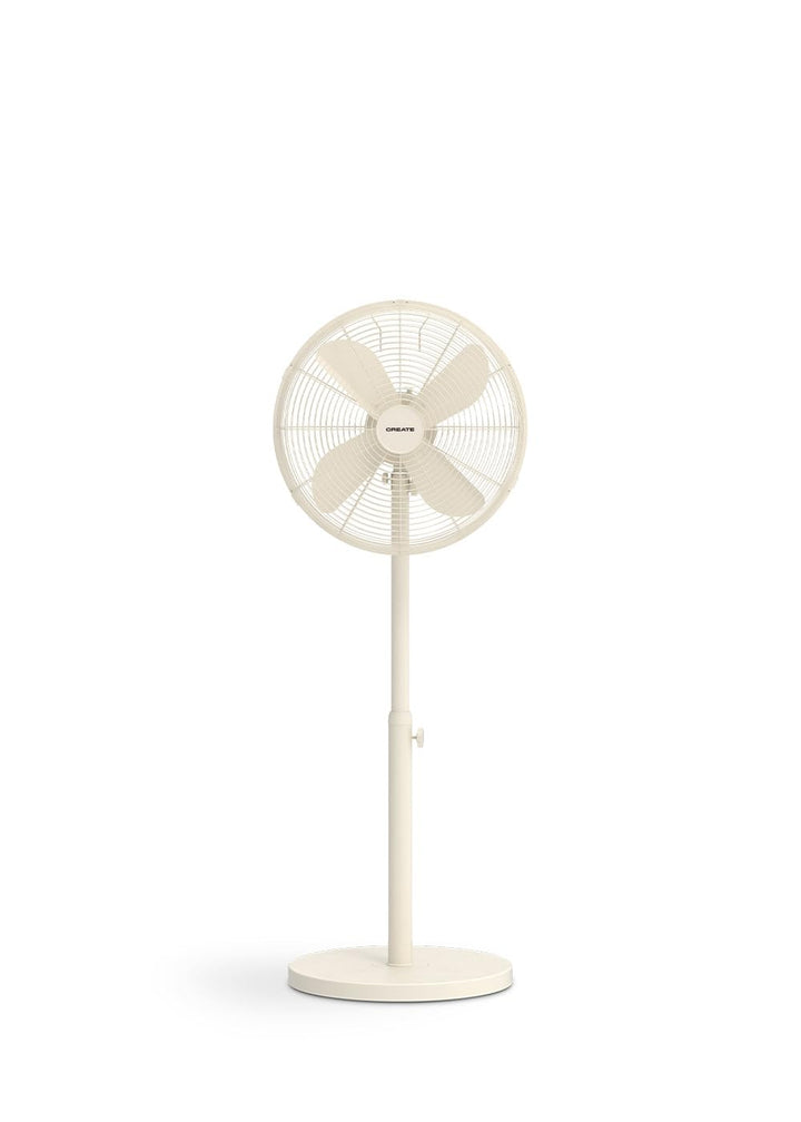 CREATE / AIR STAND EASY/Oszillierender Standventilator Cremweiss / 50W, höhenverstellbar und regulie