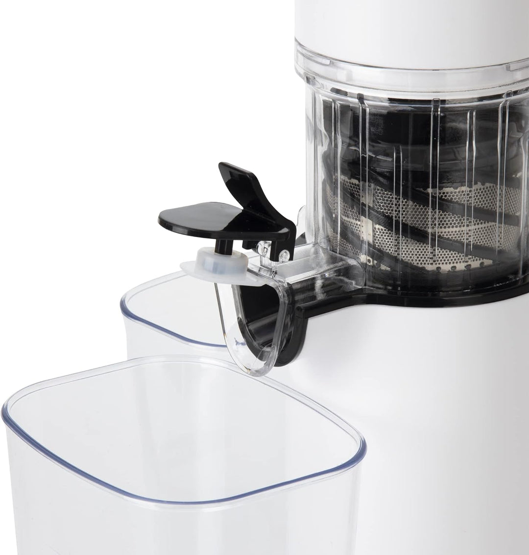 Jata JELI1201 Entsafter für Gemüse und Obst, langsame Entnahme, 60 U/min, 130 W, auslaufsicher, leis