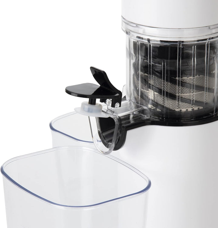 Jata JELI1201 Entsafter für Gemüse und Obst, langsame Entnahme, 60 U/min, 130 W, auslaufsicher, leis