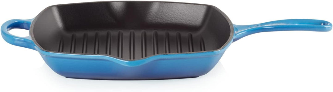 LE CREUSET Signature Gusseisen-Grillpfanne, Quadratisch, 26 cm, Für alle Herdarten inkl. Induktion g