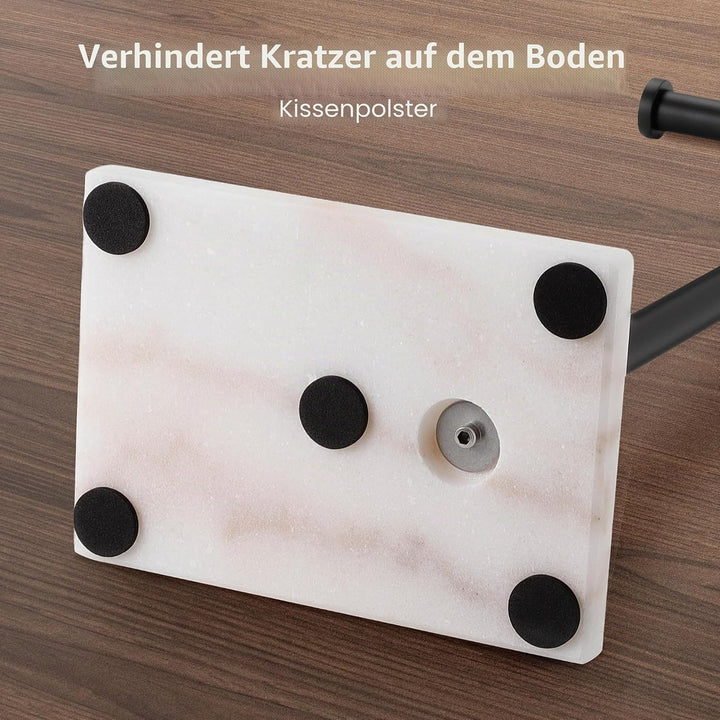 KES Toilettenpapierhalter Stehend Schwarz Klopapierhalter Edelstahl SUS304 Klorollenhalter Marmor To