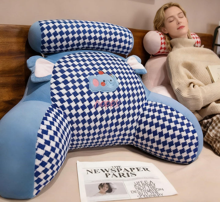 Rückenkissen für Bett und Sofa mit Armlehnen Ergonomisches Lesekissen Erwachsene Atmungsaktives Lese
