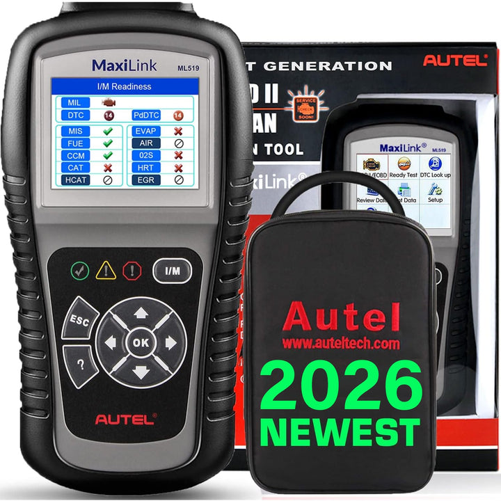 Autel MaxiLink ML519 OBD2 Diagnosegerät, Gleich wie AL519, OBD2/ EOBD/CAN Auto Scanner Fahrzeug Mot