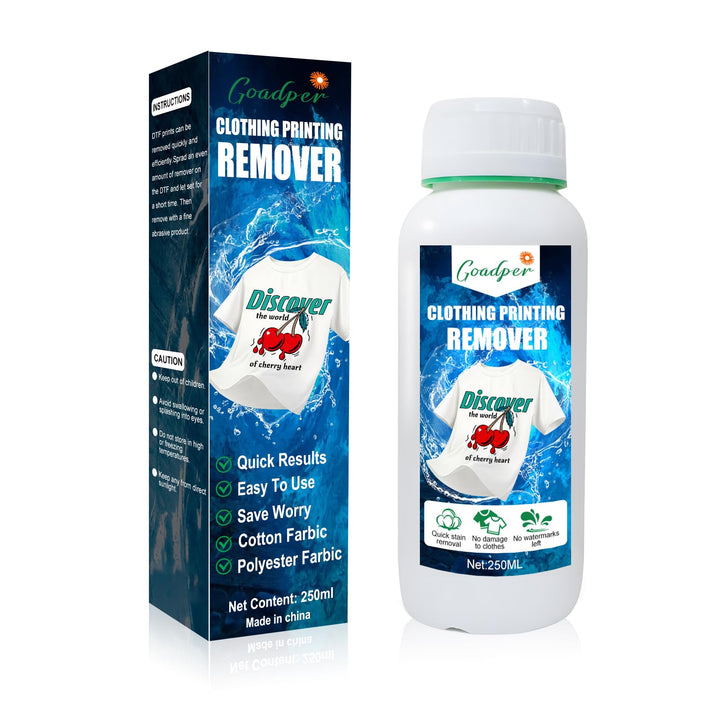 DTF -Reinigungslösung Kompatibel mit DTF Remover mit Textilien，DTF Film Transfer Tinte für DTF Tinte