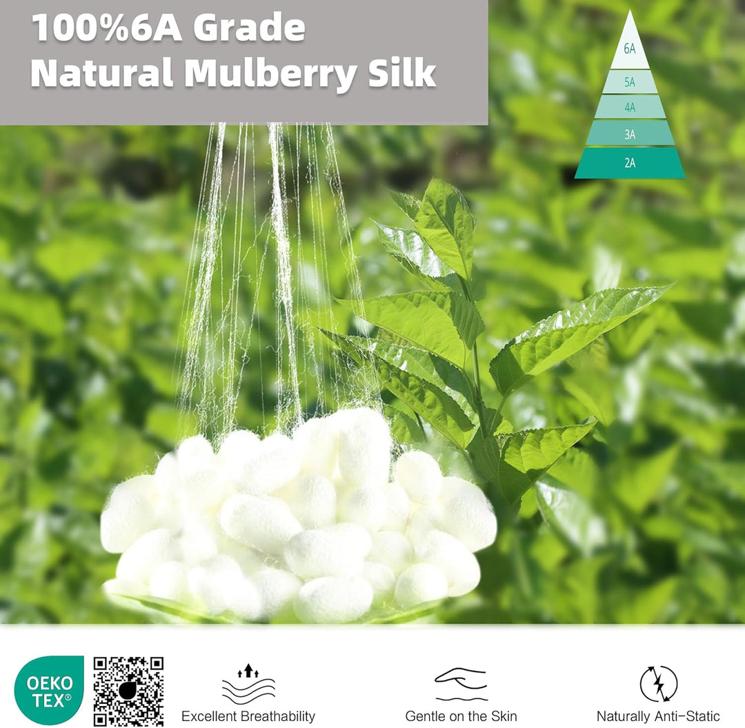 Townssilk 19 Momme 100% Seide Kissenbezug 1 Stück 50x70cm White 50x70cm Weiss, 50x70cm Weiss