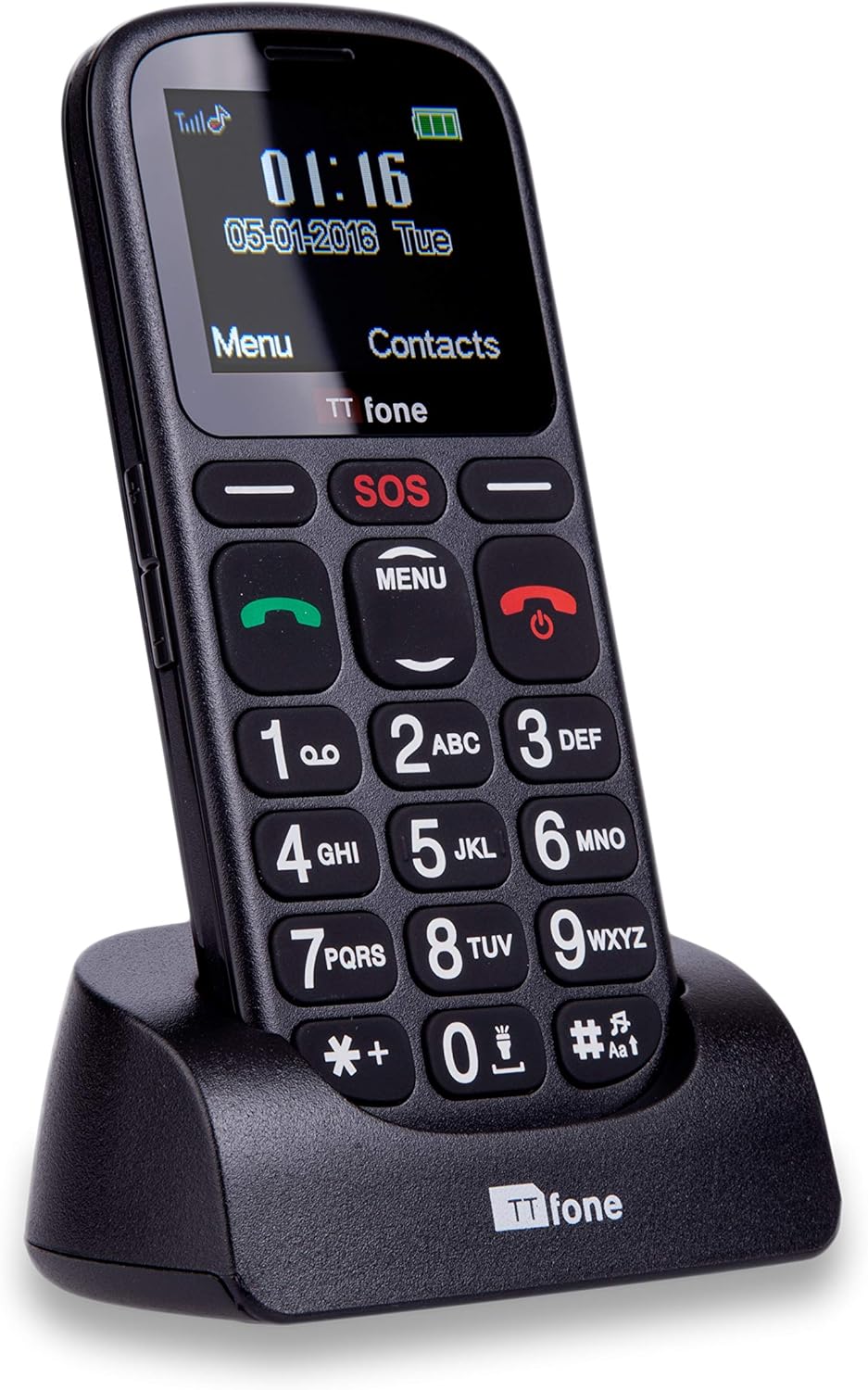 TTfone Comet TT100 Handy GSM 11,4 cm (: 1,77 Zoll – Linux) schwarz