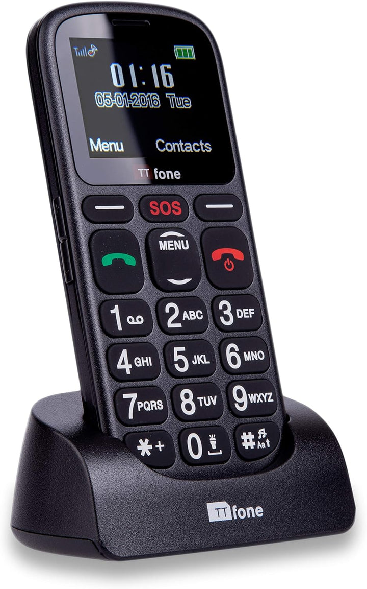 TTfone Comet TT100 Handy GSM 11,4 cm (: 1,77 Zoll – Linux) schwarz