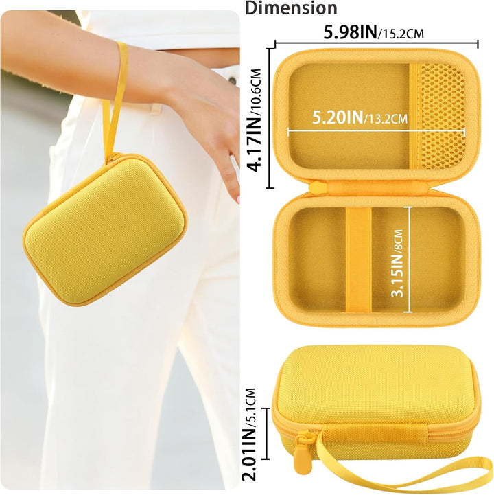 co2CREA Hart Reise Schutz Hülle Etui Tasche für JBL GO 5 /GO 4 /GO 3 tragbarer Bluetooth Lautspreche