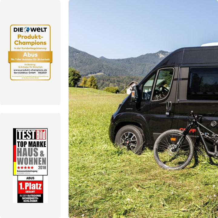 ABUS KeyGarage 737 Mini - Schlüsselbox mit Bügel zur Befestigung - für bis zu 8 Schlüssel oder klein