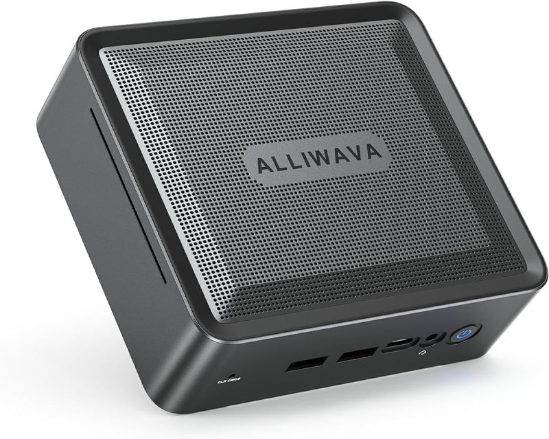 ALLIWAVA Mini PC AMD Ryzen 5 5600H 6 Cores 32GB DDR4 1TB PCIe SSD Mini Desktop Computers, AMD Radeon