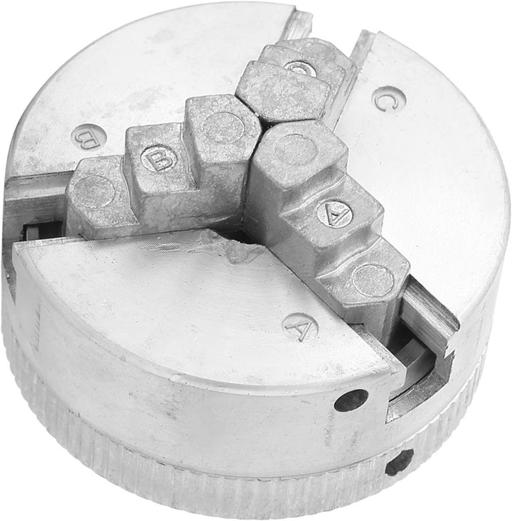 Drehfutter 3 Backen Mini Drehfutter Z011 Zubehör für Mini-Metalldrehmaschinen, M12*1 Chuck Hand Elec