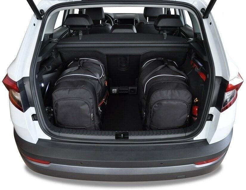 KJUST Dedizierte Kofferraumtaschen 4 STK kompatibel mit Skoda KAROQ I 2017+