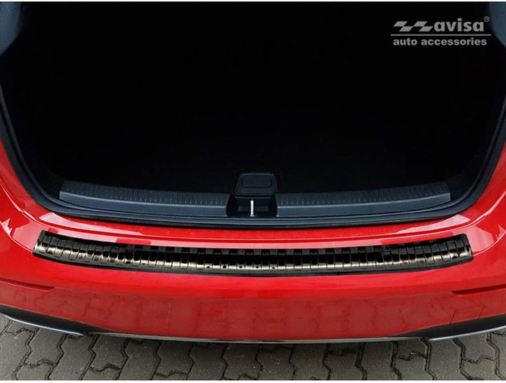 Schwarz Edelstahl Heckstossstangenschutz kompatibel mit Mercedes A-Klasse W177 HB 2018- inkl. AMG &