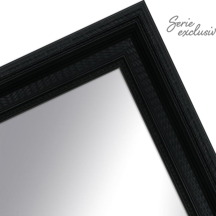 WANDStyle Spiegel Barock und Antik Stil I Aussenmass ca. 71x91 cm I Farbe Schwarz I schwarzer Wandsp
