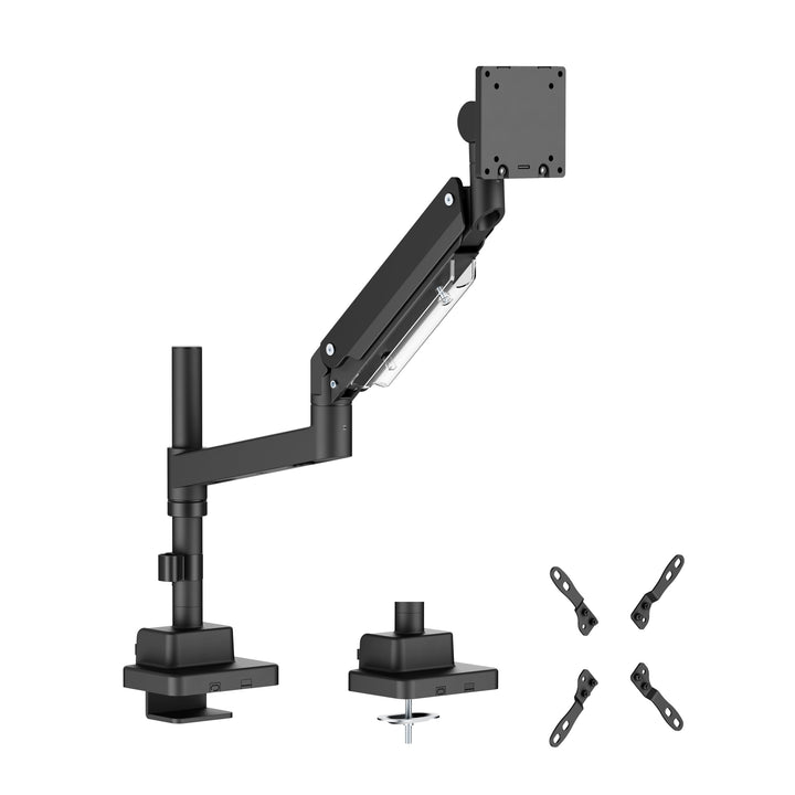 Monitor Halterung mit Säule Extrastark bis 27kg bis 57 Zoll Tragarm mit Gasdruckfeder LED LCD Monito