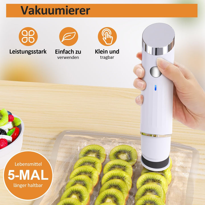 Handliche Vakuumiergerät – Vakuumierer für kontinuierliches Arbeiten mit hoher Geschwindigkeit, komp